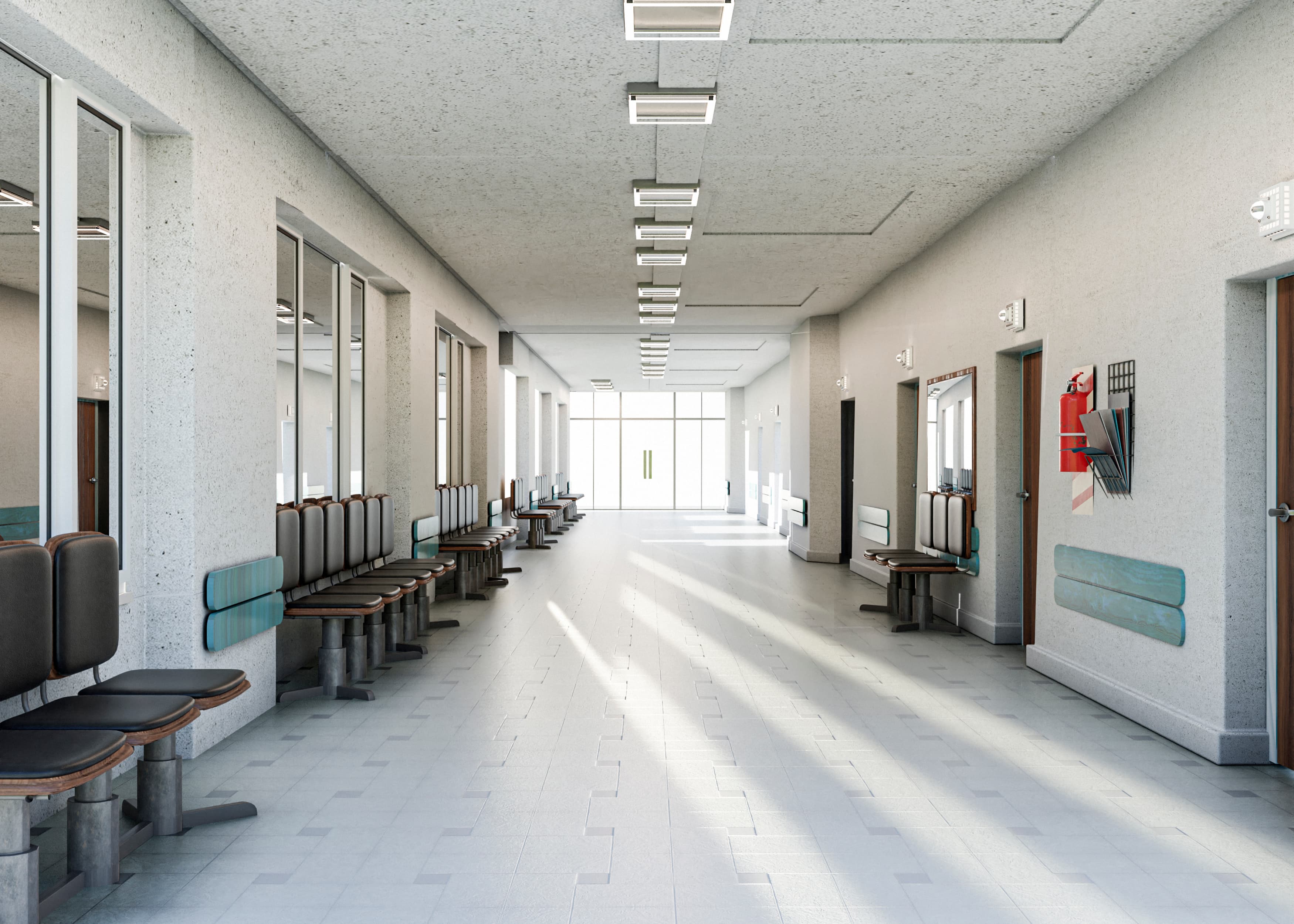 Hospital ward background