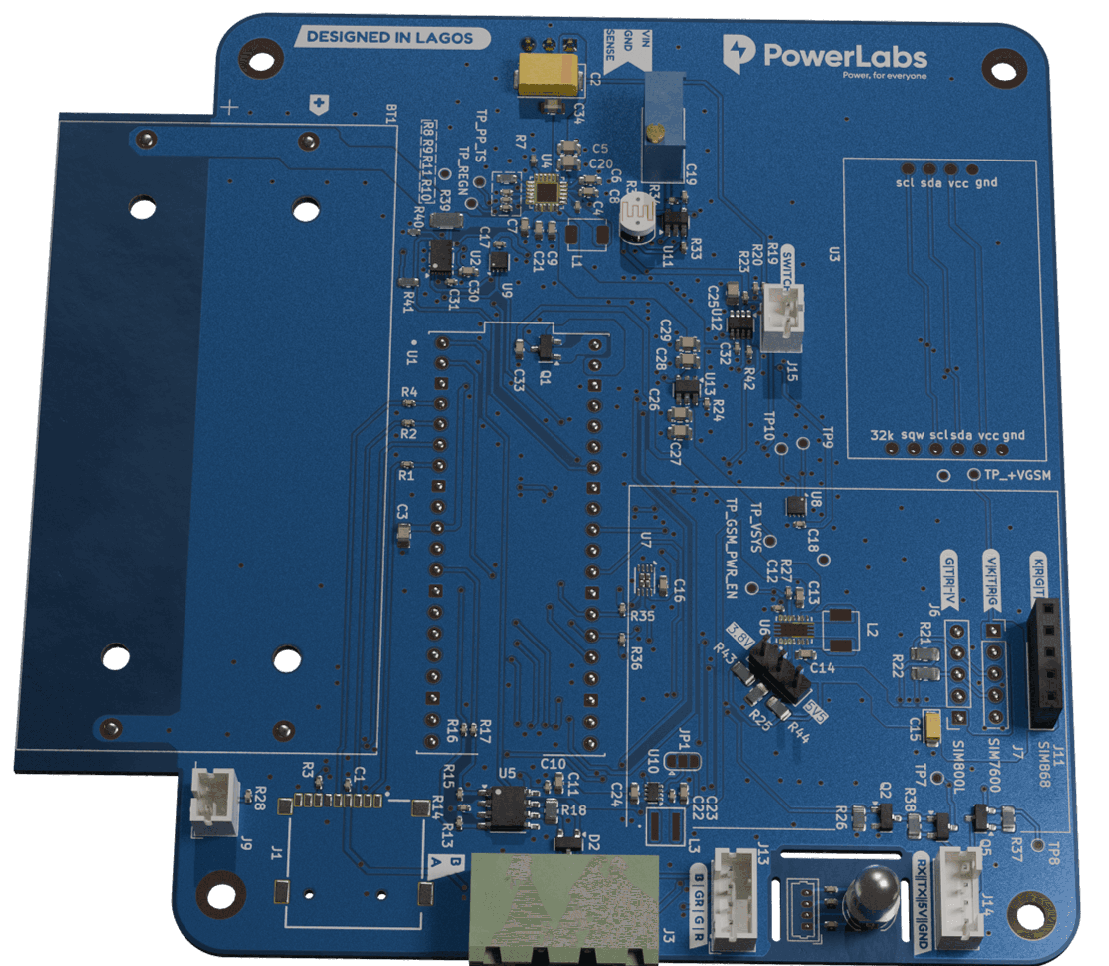 Sensor board for Real-Time Energy Monitoring